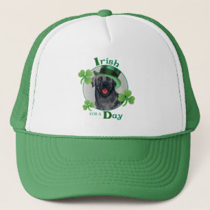 St. Patrick's Day Black Lab Trucker Hat