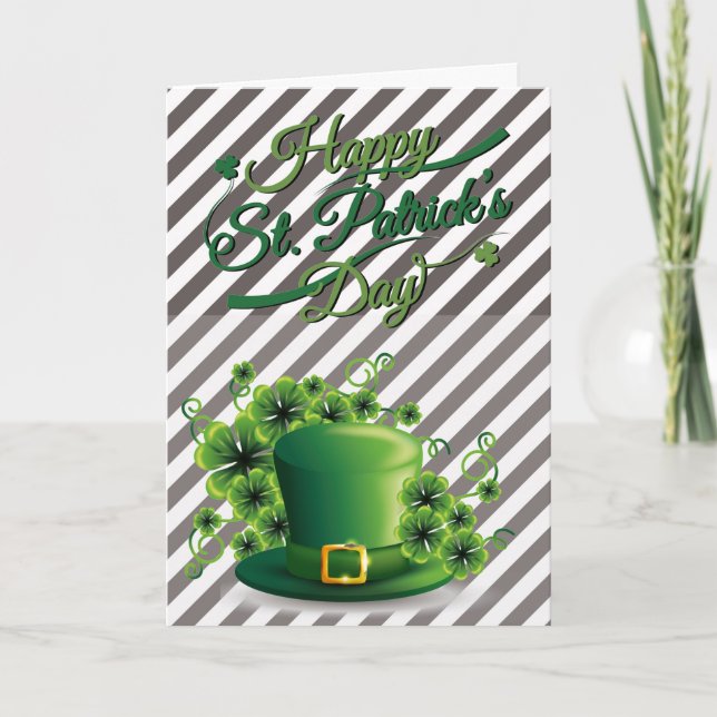 St Patrick's Day Blessing Greeting Card (Front)