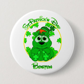 St Patrick's Day Boston feat Lil Clover 7.5 Cm Round Badge