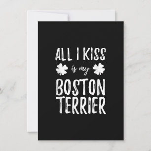 St Patricks Day Boston Terrier Dog Mum Funny Irish Thank You Card