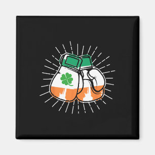 St. Patricks Day Boxing Lover Irish Gloves Paddys Magnet