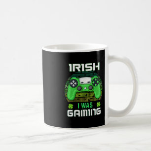 St Patricks Day Boys Kids Gamer Shamrock Irish I W Coffee Mug