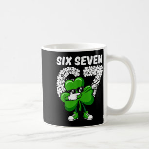 St patrick's day boys kids shamrock dabbing six coffee mug