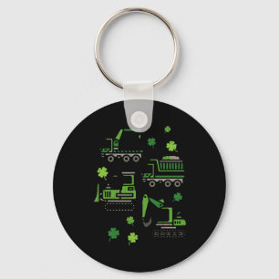St Patricks Day Boys Kids Toddler Construction Tru Key Ring