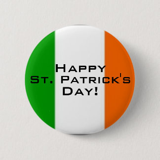 St Patrick's Day - Brilliant Button! 6 Cm Round Badge