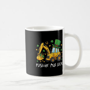 St Patricks Day Bulldozer Saint Paddys Constructio Coffee Mug
