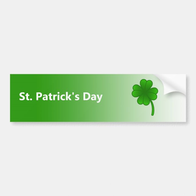 St. Patrick's Day Bumper Sticker (Front)