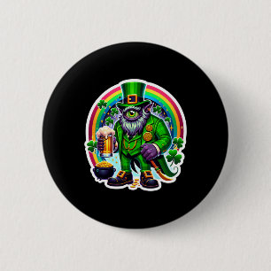 St Patrick's Day Bylor Of The Evil Eye Irish Demon 6 Cm Round Badge