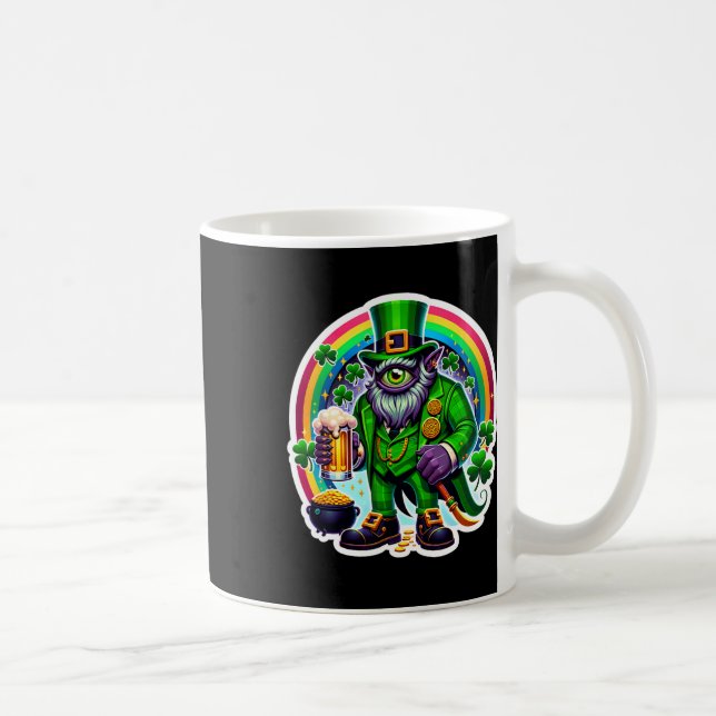 St Patrick's Day Bylor Of The Evil Eye Irish Demon Coffee Mug (Right)