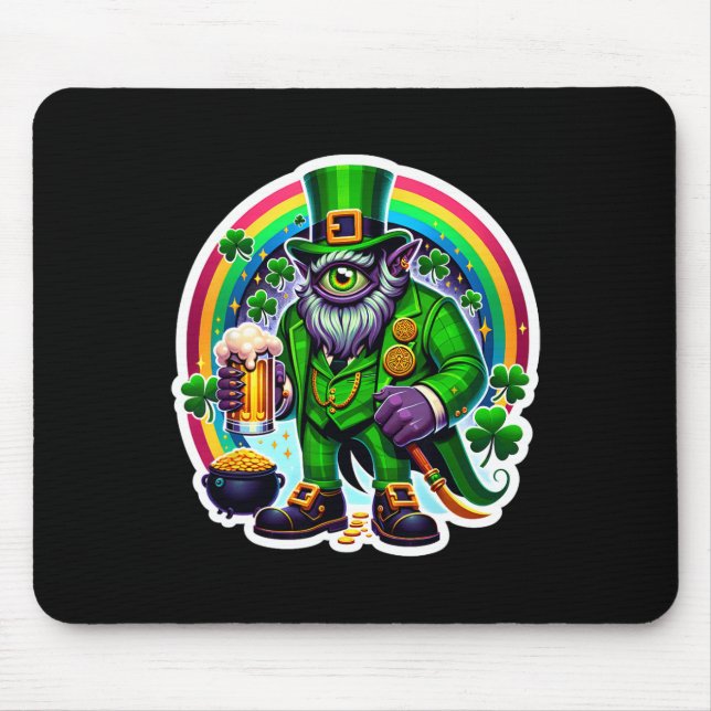 St Patrick's Day Bylor Of The Evil Eye Irish Demon Mouse Pad (Front)