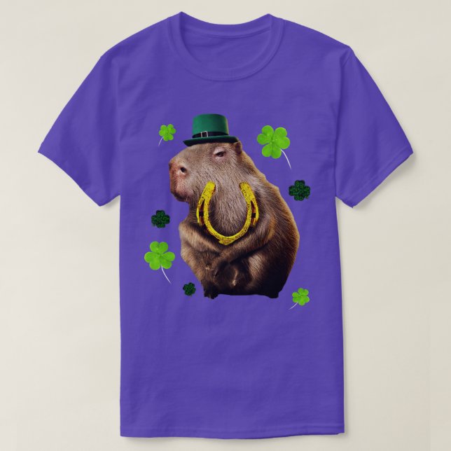 St Patricks Day Capybara T-Shirt (Design Front)