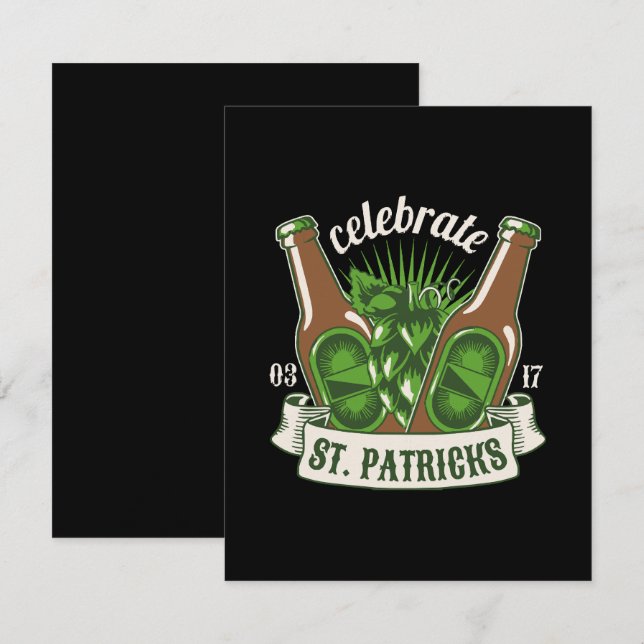 St patricks day card (Front/Back)