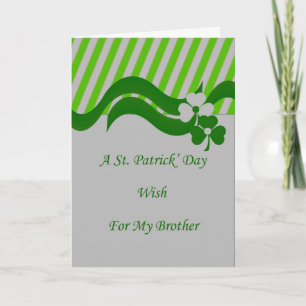 St. Patrick's Day Card for Brother