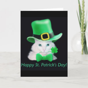 St.Patricks Day Cat Card