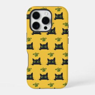 St. Patrick's Day Cat Funny iPhone 16 Pro Case