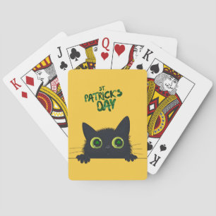 St. Patrick's Day Cat Funny Playing Cards