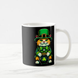 St Patrick's Day Cat Leprechaun Cat Irish Shamrock Coffee Mug