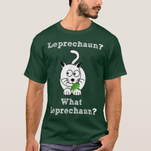 St Patricks Day Cat Leprechaun , Funny Cat Paddy's T-Shirt