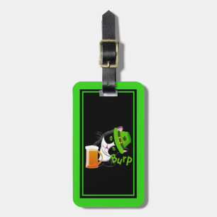 St. Patrick's Day Cat Luggage Tag