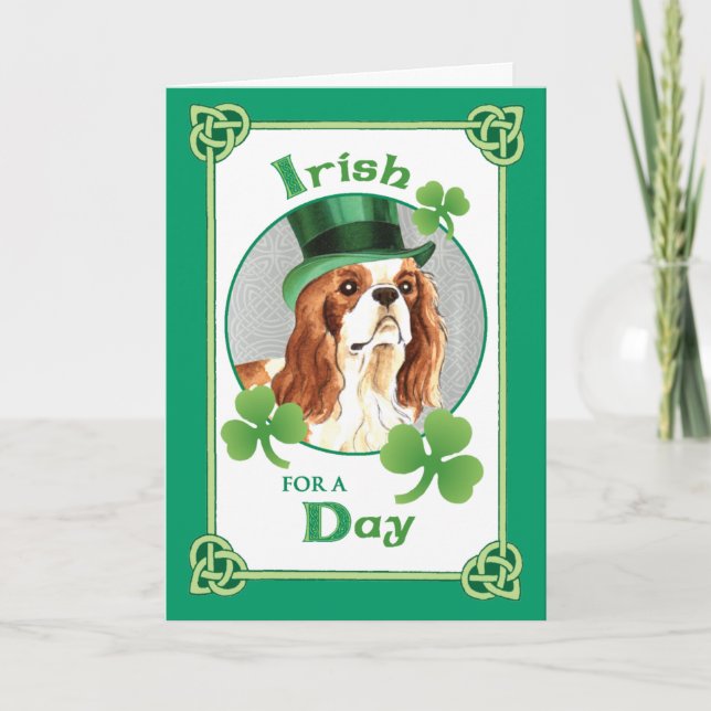 St. Patrick's Day Cavalier Card (Front)