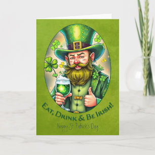 St. Patrick's Day Celebration - a Toast to Happine Card