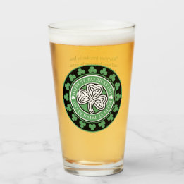 St. Patrick's Day Celebration Glass