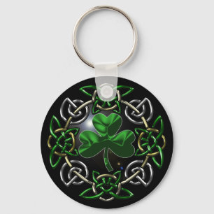St. Patrick's Day Celtic knot design Key Ring