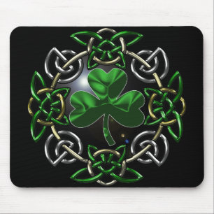 St. Patrick's Day Celtic knot design Mouse Pad