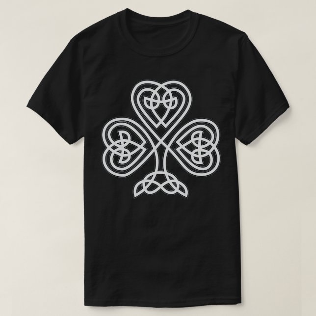 St Patricks Day  Celtic Knot Shamrock St Paddys Da T-Shirt (Design Front)