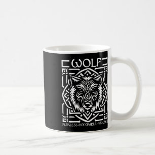 St Patricks Day Celtic Knot Zodiac Wolf Oct 28 - N Coffee Mug