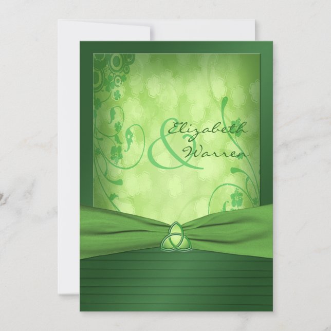 St. Patrick's Day Celtic Love Knot Invitation (Front)