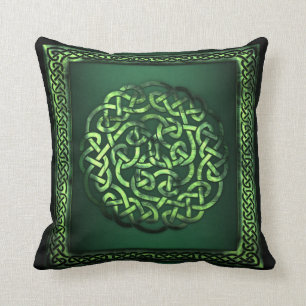 St. Patrick's Day - Celtic Pattern Round/SqFrame Cushion
