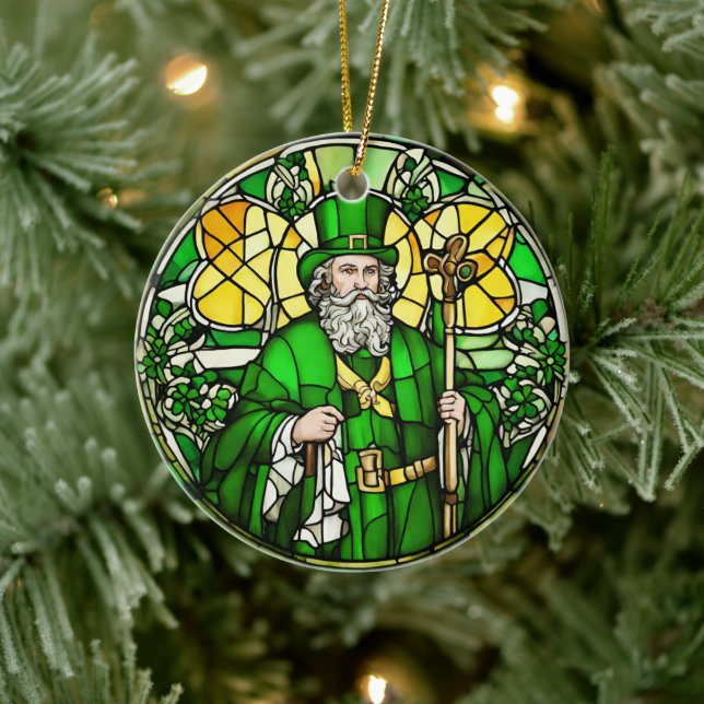  St Patricks Day Ceramic Ornament (Tree)