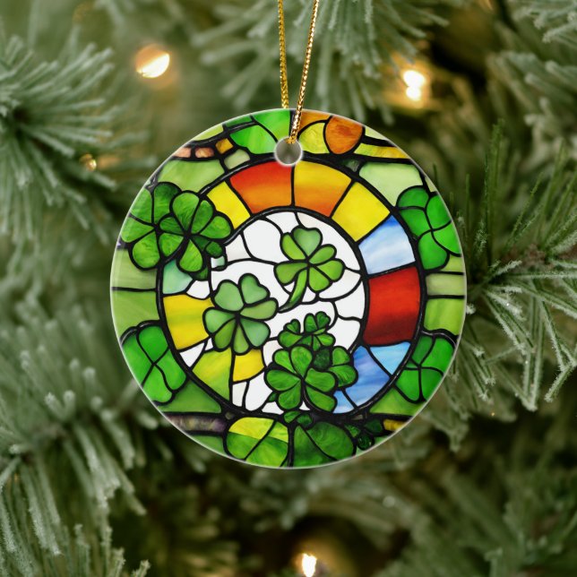 St Patricks Day  Ceramic Ornament (Tree)