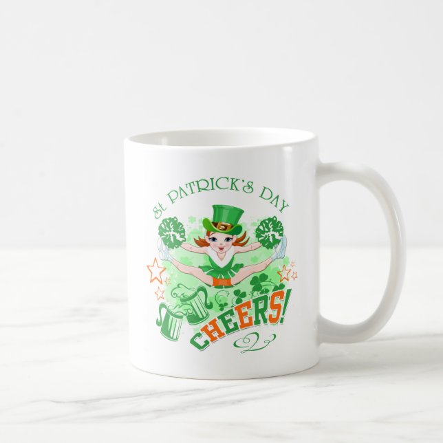 St Patrick's Day Cheerleader's mug (Right)
