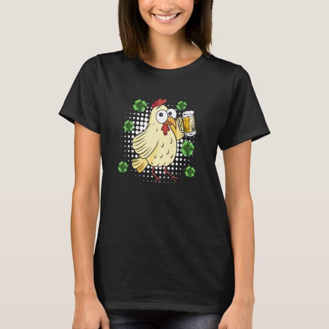 St Patrick's Day Chicken  1 T-Shirt (Front)