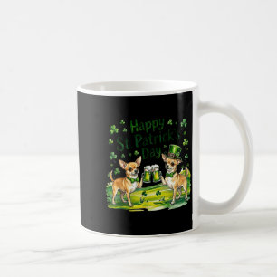 St patrick's day chihuahua dog coffee mug