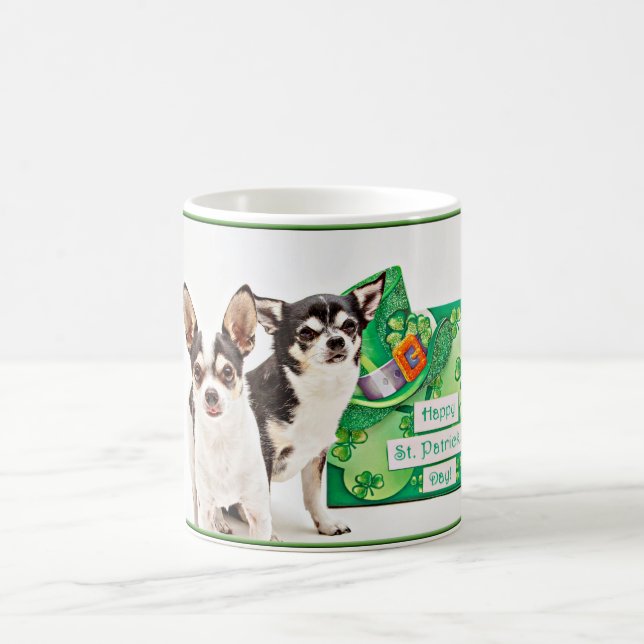St. Patrick's Day Chihuahua's Coffee Mug (Center)