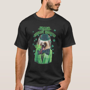 St. Patrick's Day Chinese Crested Dog Shamrock Clo T-Shirt