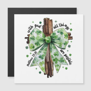 St. Patrick's Day Christian Faith Clover Shamrock