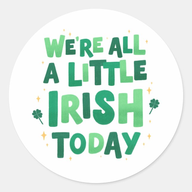 St. Patrick's Day Classic Round Sticker