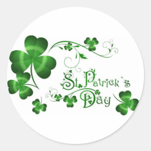 St Patricks Day Classic Round Sticker