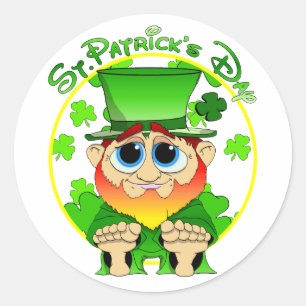 St Patrick's Day Classic Round Sticker