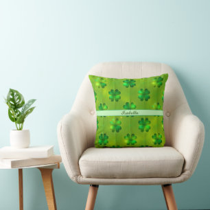St Patrick's Day Clover 4 Lists Popular Collection Cushion