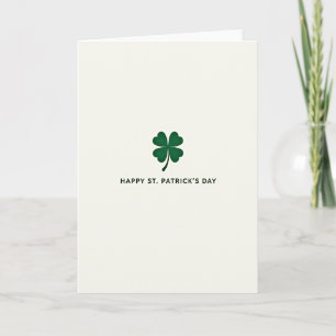 St Patricks Day Clover Art Card