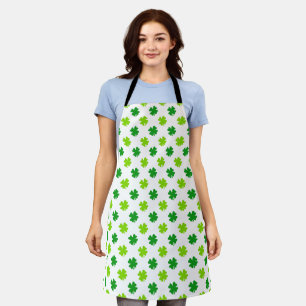 St. Patrick's Day Clover Leaves Pattern-54601 Apron