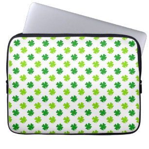 St. Patrick's Day Clover Leaves Pattern-54601 Laptop Sleeve