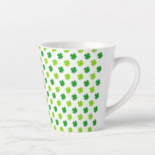 St. Patrick's Day Clover Leaves Pattern-54601 Latte Mug