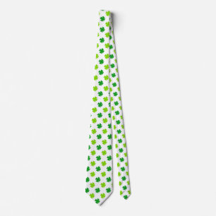 St. Patrick's Day Clover Leaves Pattern-54601 Tie