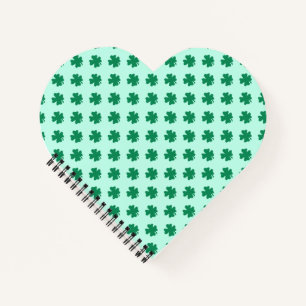 St. Patrick's Day Clover Leaves Pattern-54602 Notebook